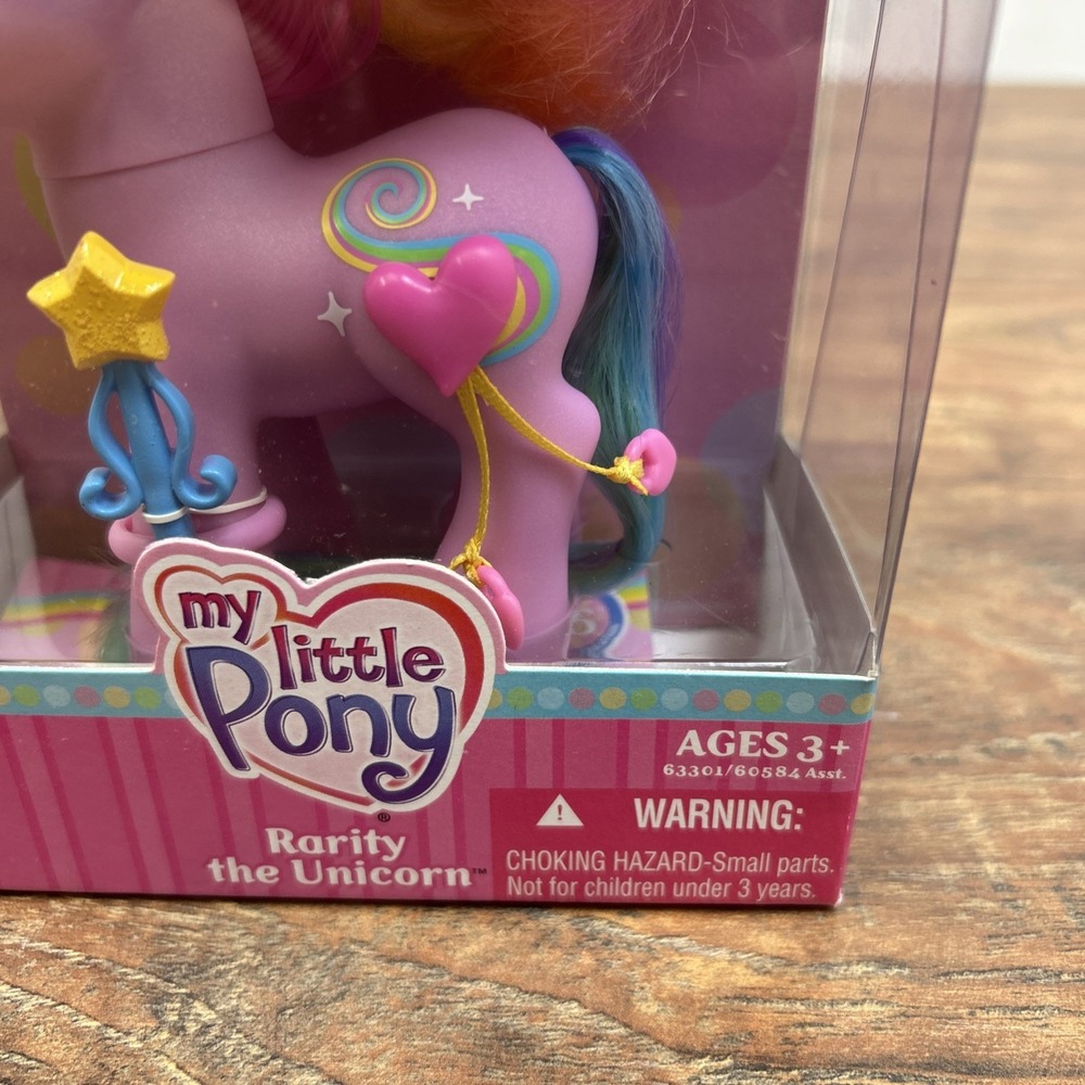 Hasbro My Little Pony Rarity the Unicorn 25th Birthday Celebration G3 2007 New - Picture 4 of 13